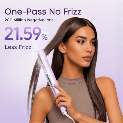 1 Inch Cool Mist Flat Iron Steam Hair Straightener