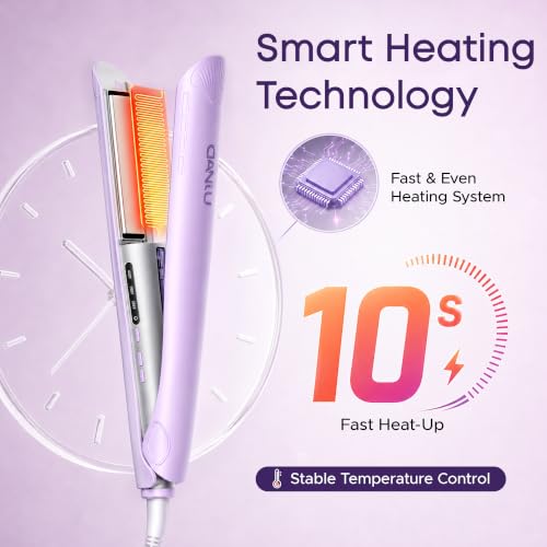 1 Inch Cool Mist Flat Iron Steam Hair Straightener
