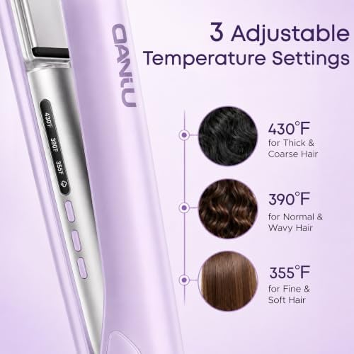 1 Inch Cool Mist Flat Iron Steam Hair Straightener