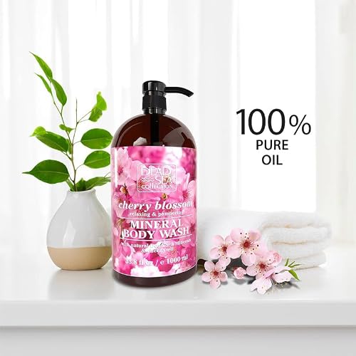 Cherry Body Wash for Women and Men - with Pure Dead Sea Minerals and Cherry Seeds Oil - Cl