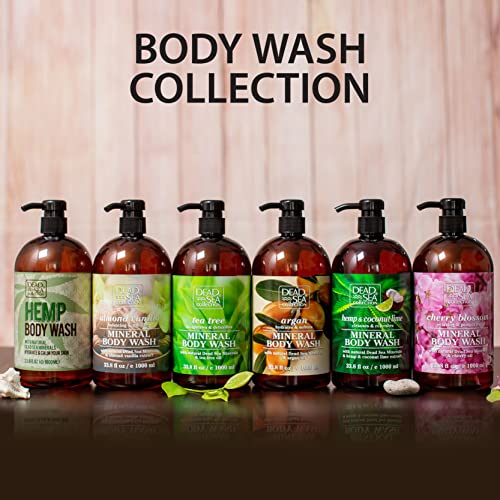Cherry Body Wash for Women and Men - with Pure Dead Sea Minerals and Cherry Seeds Oil - Cl