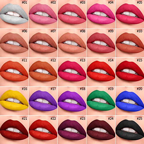 Lipstick Palette Nude Red Peach Pink Shades 25 Color