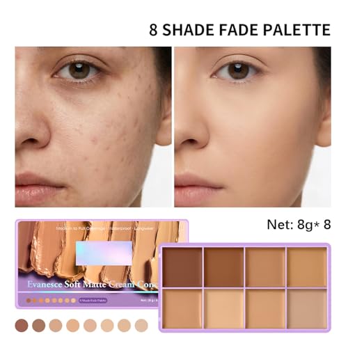 8 Color Cream Concealer and Corrector Palette