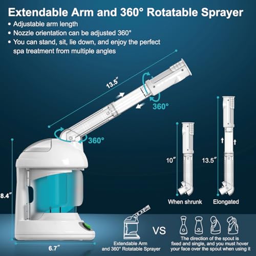 Ozone Steamer with 360 Arm