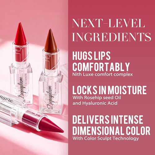 Orange Red Lipstick Gradient Matte Lip Liner Combo Women