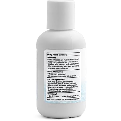2% Pyrithione Zinc (ZnP) Liquid Cleanser (non-soap) Wash (