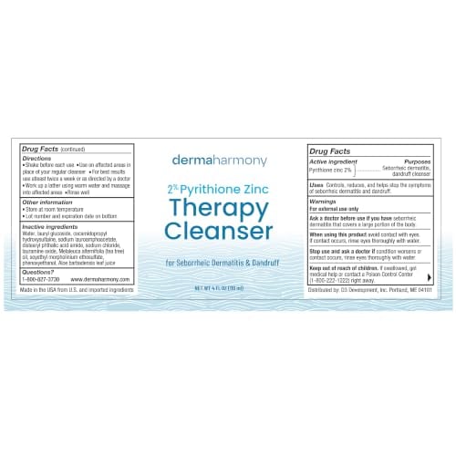 2% Pyrithione Zinc (ZnP) Liquid Cleanser (non-soap) Wash (