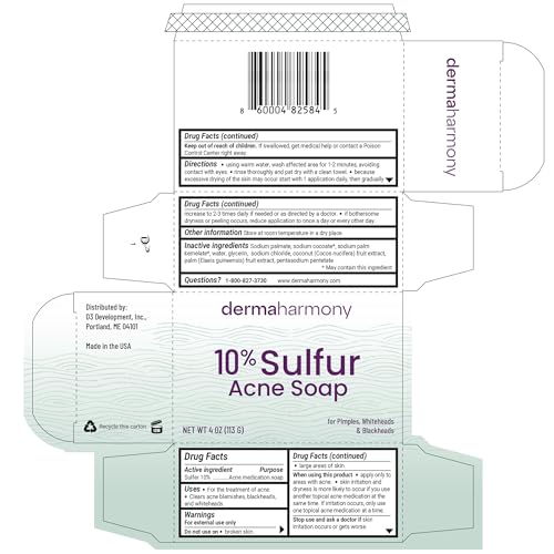 10% sulfur acne bar soap 4 oz