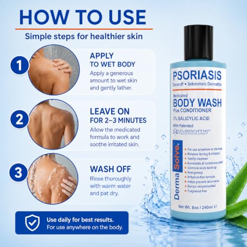 Medicated Psoriasis Body Wash - 2-Pack (