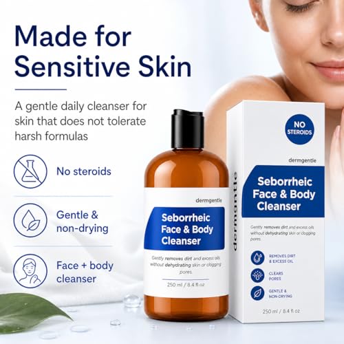 Seborrheic Face & Body Cleanser for Seborrheic Dermatitis - Hydrating Face Wash for All Sk