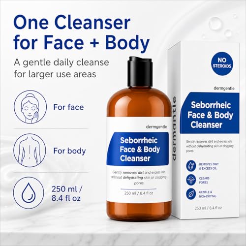 Seborrheic Face & Body Cleanser for Seborrheic Dermatitis - Hydrating Face Wash for All Sk