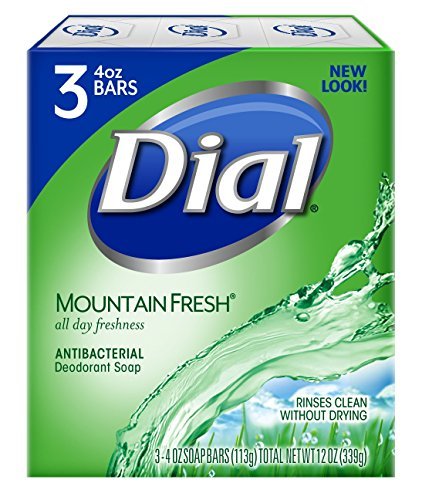 Antibacterial Bar Soap, Mountain Fresh, 4 Ounce, 3 Bars