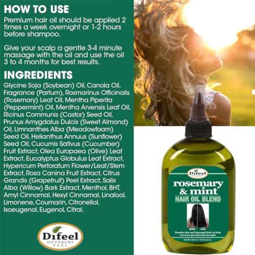Rosemary and Mint Hair Oil