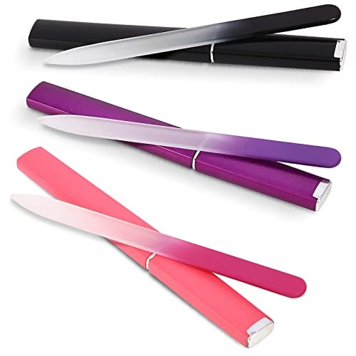 3-Pack Glass Files with Cases