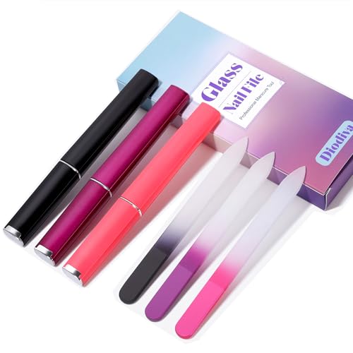 3-Pack Glass Files with Cases