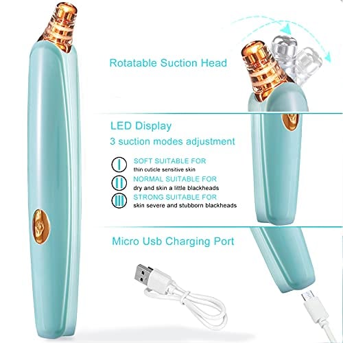 Blackhead Remover Pore Vacuum Cleaner USB 5 Probes