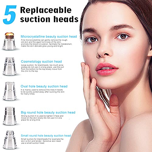 Blackhead Remover Pore Vacuum Cleaner USB 5 Probes