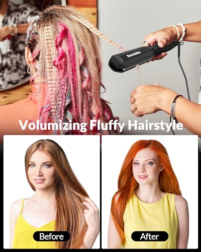 Hair Crimper for Volumizing Fluffy Hairstyle Ceramic Plates