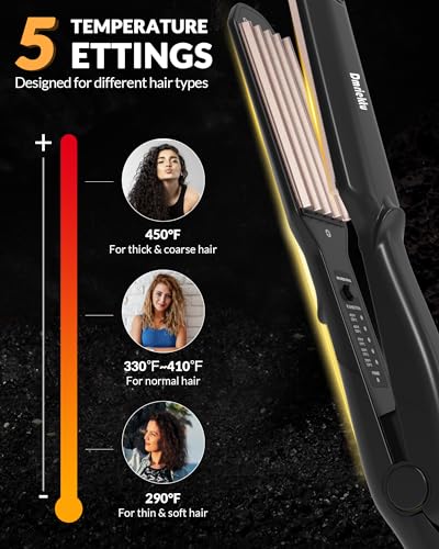 Hair Crimper for Volumizing Fluffy Hairstyle Ceramic Plates