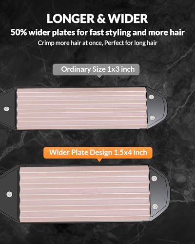 Hair Crimper for Volumizing Fluffy Hairstyle Ceramic Plates