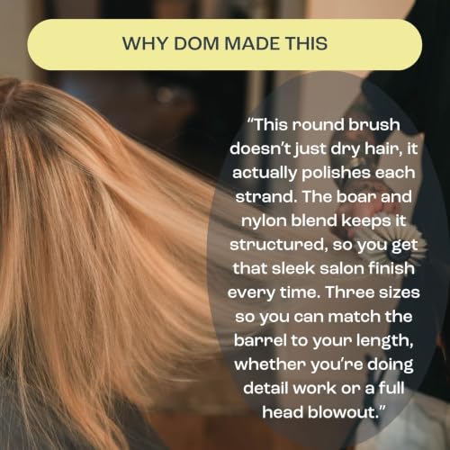 Round Hair Brush Boar and Nylon Medium 2.3 inch