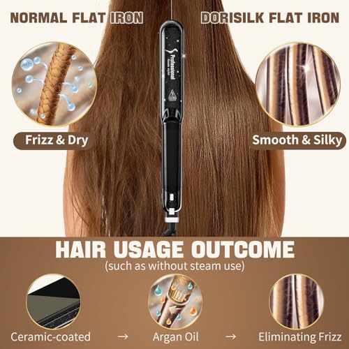 Upgraded Steam Straighteners Professional Salon Ceramic Tourmaline