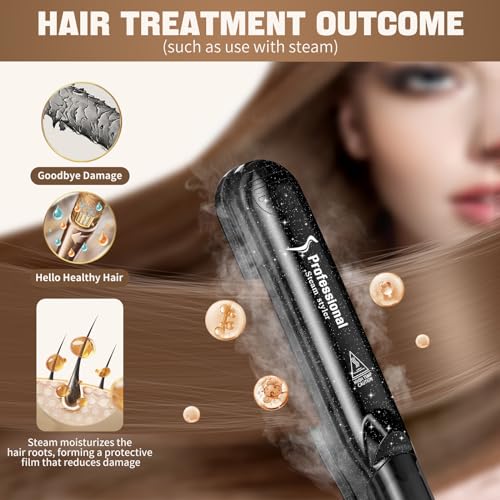 Upgraded Steam Straighteners Professional Salon Ceramic Tourmaline