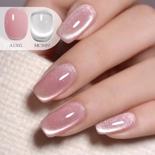cat eye gel polish 15ml silver with magnet