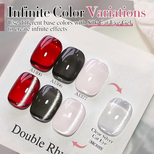 cat eye gel polish 15ml silver with magnet
