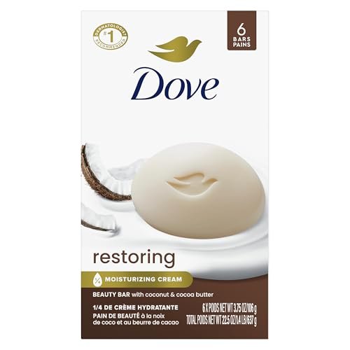 Beauty Bar Soap Restoring Coconut & Cocoa Butter 6 Count 3.75 oz
