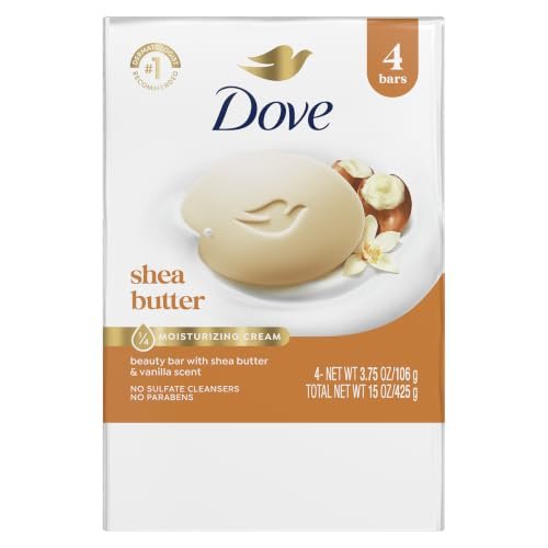 Beauty Bar Soap Shea Butter 4 Count 3.75 oz
