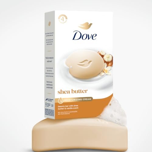 Beauty Bar Soap Shea Butter 4 Count 3.75 oz