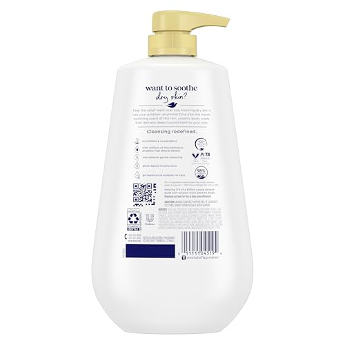 Body Wash Dryness Relief with Jojoba Oil 30.6 oz Pump, Sulfate Free