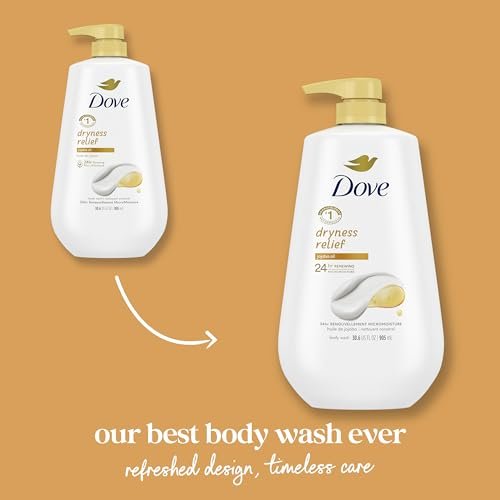 Body Wash Dryness Relief with Jojoba Oil 30.6 oz Pump, Sulfate Free