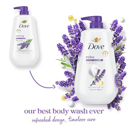 Body Wash Relax Lavender Oil & Chamomile 30.6 oz Pump