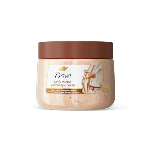 Brown Sugar and Coconut Butter Body Scrub Exfoliates and Deeply 15 oz