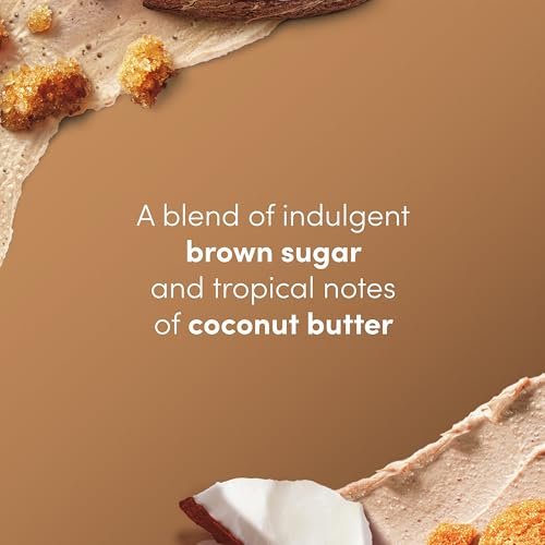 Brown Sugar and Coconut Butter Body Scrub Exfoliates and Deeply 15 oz