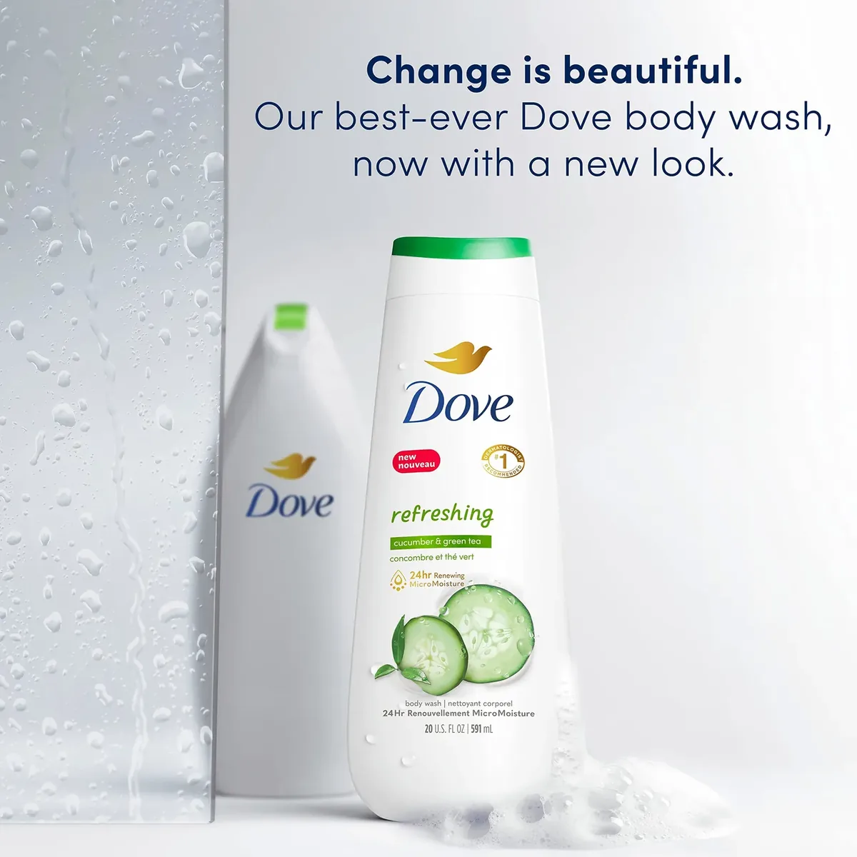 Cucumber & Green Tea Body Wash, 4-Count