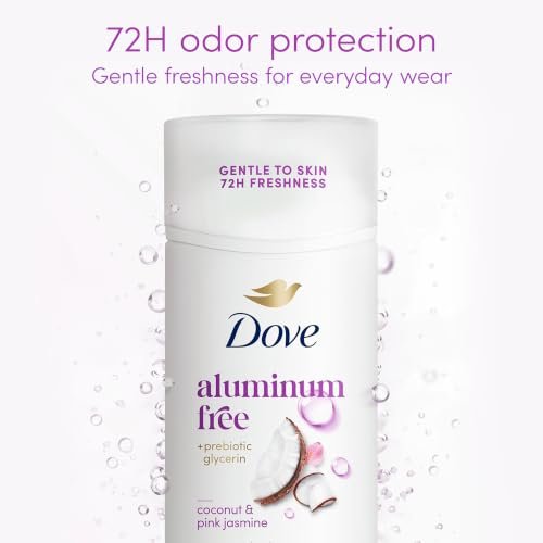 Deodorant Stick Coconut & Pink Jasmine Aluminum Free 2.4 Oz