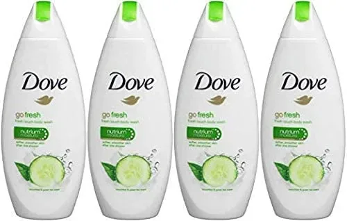 Go Fresh Cool Moisture Body Wash, Pack of 4 (International)