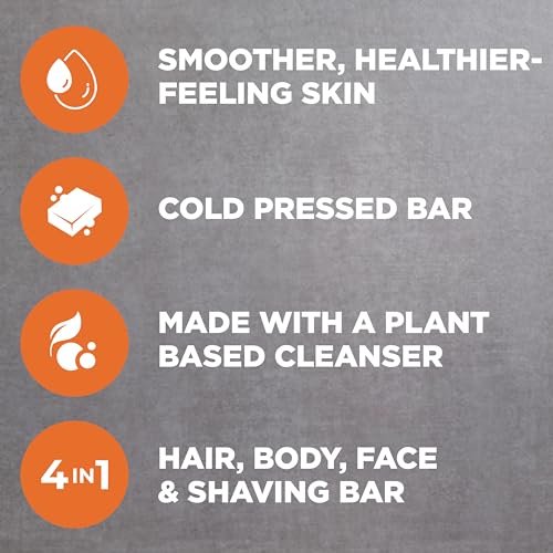 DOVE MEN Cleansing Bar Soap Blood Orange + Sea Salt 4 Bars