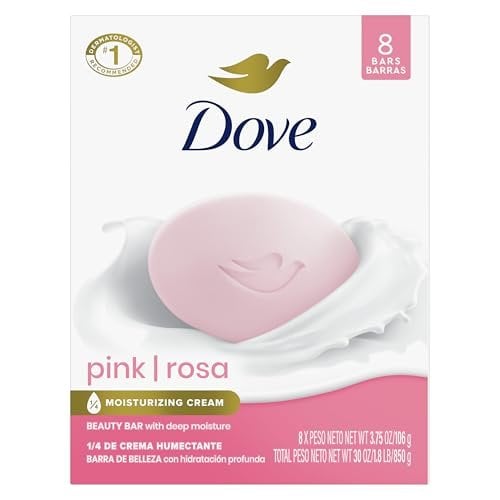 Pink Rosa Beauty Bar Soap 8 Count, Cleanser, 3.75 oz I beauty bar