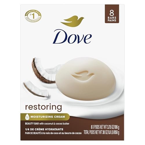 Restoring Beauty Bar Soap, Coconut & Cocoa Butter, I 8 Count 3.75 oz