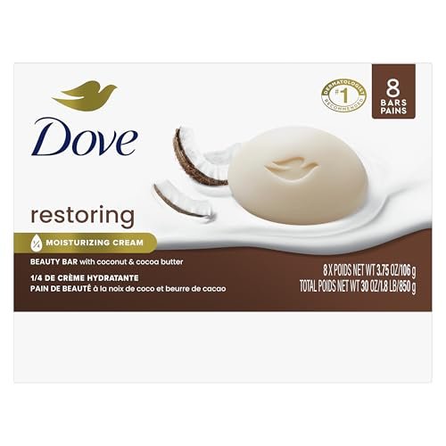 Restoring Beauty Bar Soap, Coconut & Cocoa Butter, I 8 Count 3.75 oz