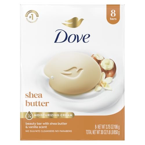 Shea Butter Beauty Bar Soap 8 Count, Cleanser, 3.75 oz I beauty bar