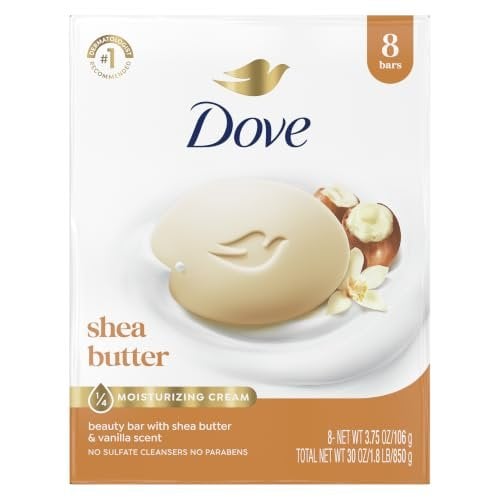 Shea Butter Beauty Bar Soap 8 Count, Cleanser, 3.75 oz I beauty bar