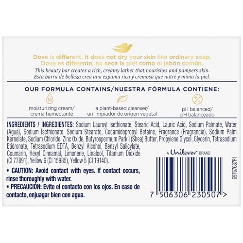 Soap, Shea Butter & Vanilla, 2-Pack – Pampering Beauty Bar, 3-in-1 Face, Body, and Hand Soap Bar, 4.75 Oz Ea