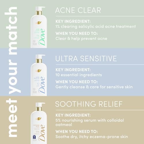 Ultra Sensitive Serum Body Wash Fragrance Free, 18.5 oz