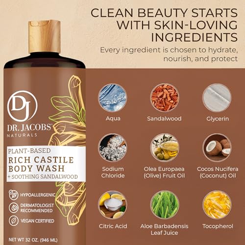 Dr. Jacobs Naturals Pure Castile Soap Liquid Body Wash