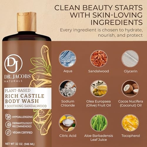 Dr. Jacobs Naturals Pure Castile Soap Liquid Body Wash
